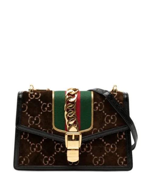 2016-2025 Small GG Velvet Sylvie crossbody bag by GUCCI 
