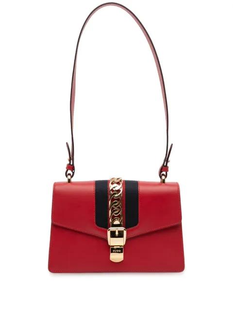 2016-2025 Small Leather Sylvie Web satchel by GUCCI 