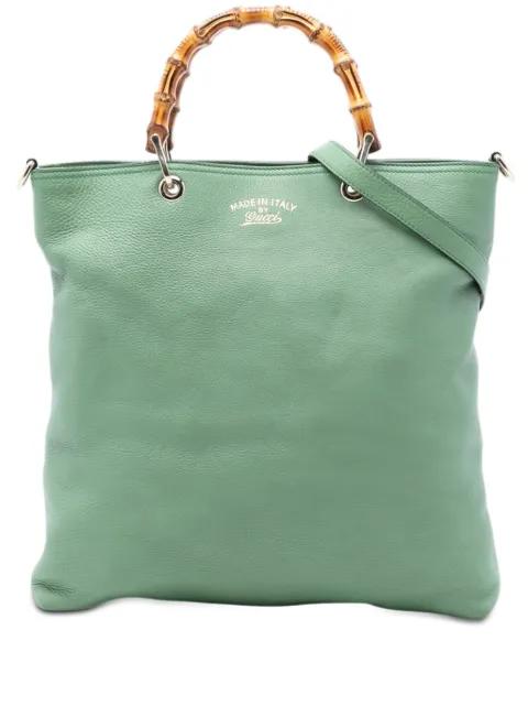 2016-2025 Tall Leather Bamboo Shopper Tote satchel by GUCCI 
