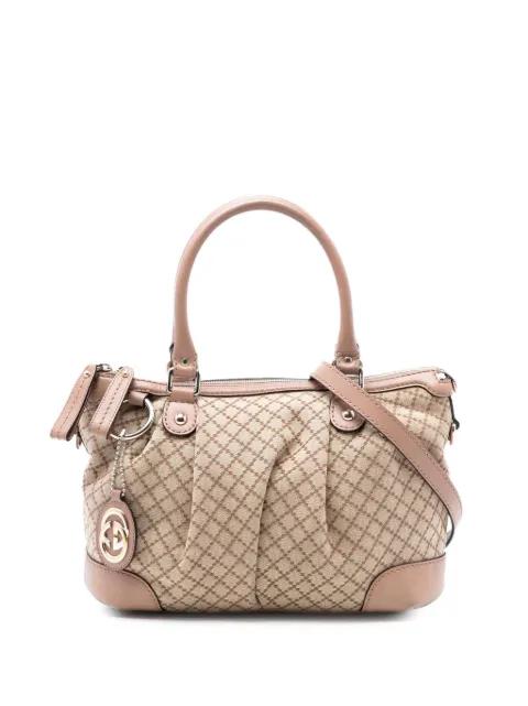 2016-2026 Diamante Canvas Sukey satchel by GUCCI 