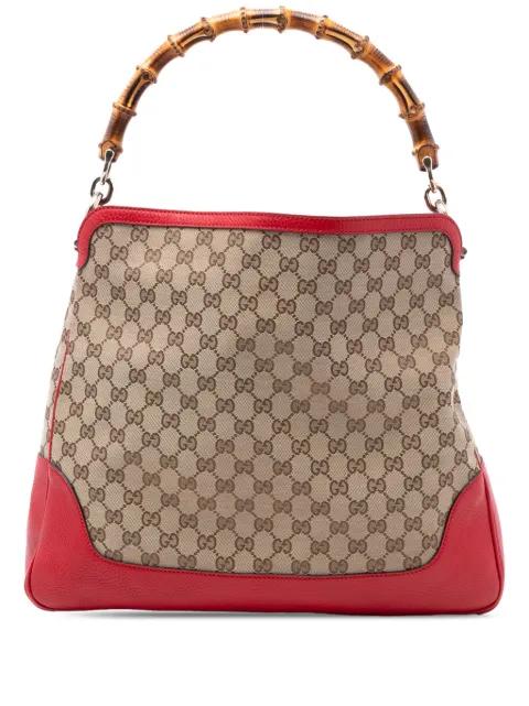 2016-2026 GG Canvas Bamboo Diana satchel by GUCCI 
