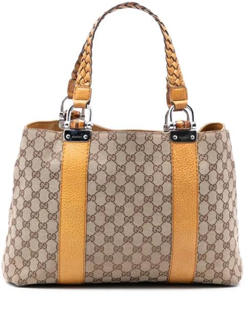 2016-2026 GG Canvas Bamboo Libeccio tote bag by GUCCI 