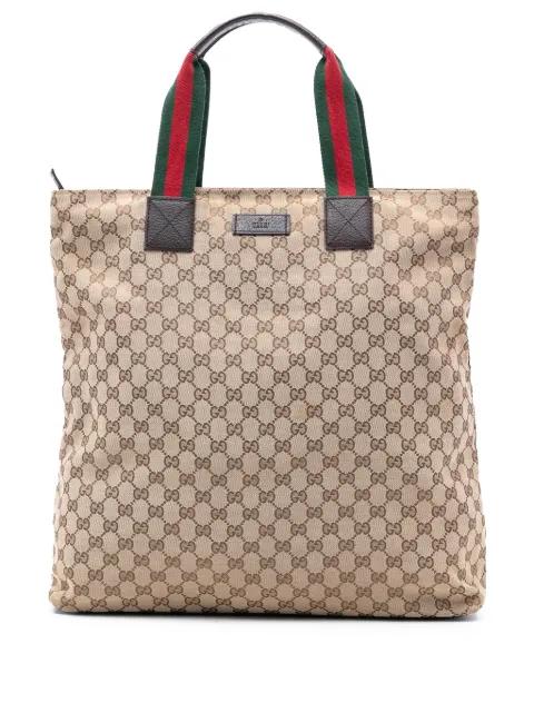 2016-2026 GG Canvas Web tote bag by GUCCI 
