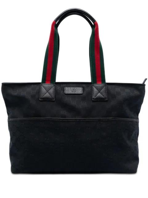 2016-2026 GG Canvas Web tote bag by GUCCI 