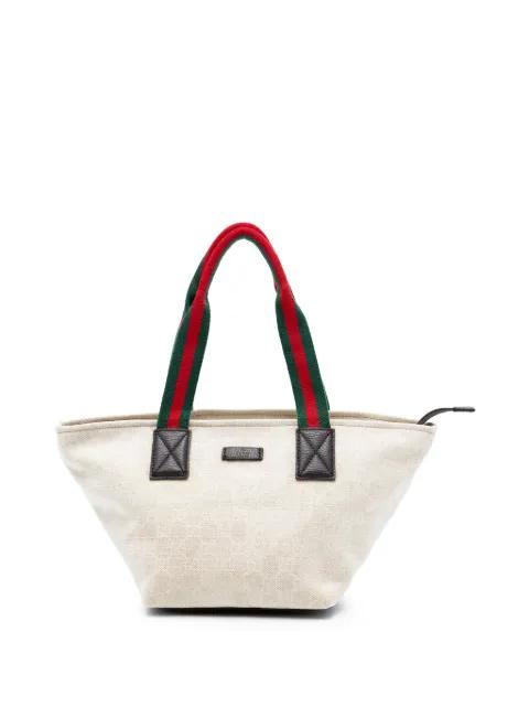 2016-2026 GG Canvas Web tote bag by GUCCI 