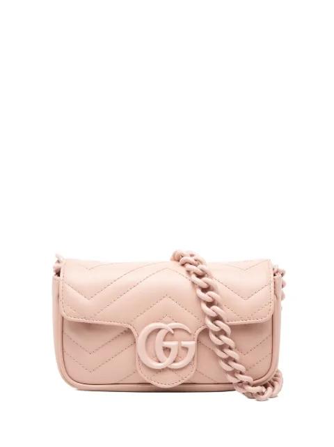 2016-2026 GG Marmont Matelasse Leather Monochrome Chain belt bag by GUCCI 