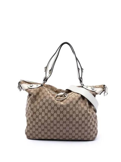2016-2026 Large GG Canvas Icon Bit satchel by GUCCI 