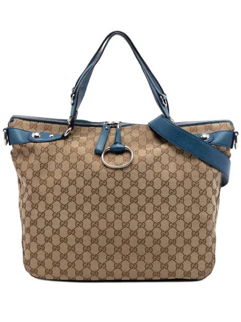 2016-2026 Large GG Canvas Icon Bit satchel by GUCCI 