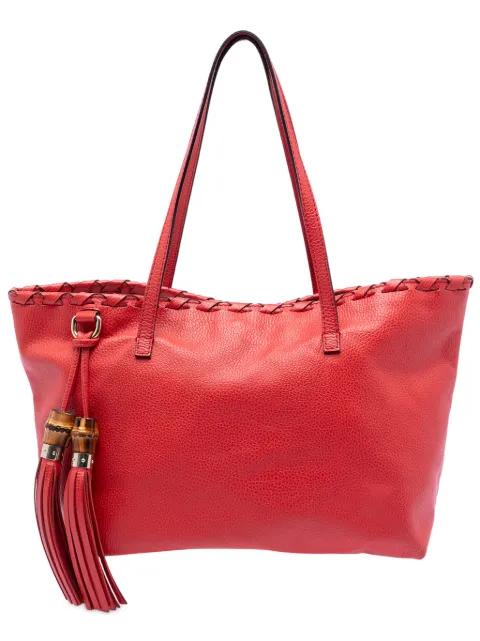 2016-2026 Leather Bamboo Tassel tote bag by GUCCI 