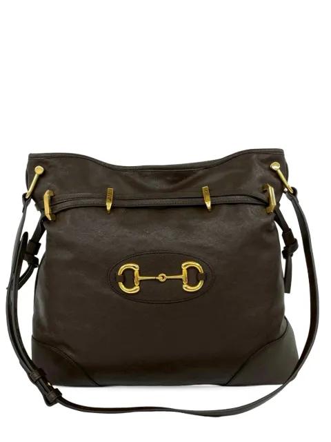 2016-2026 Leather Horsebit 1955 Drawstring crossbody bag by GUCCI 