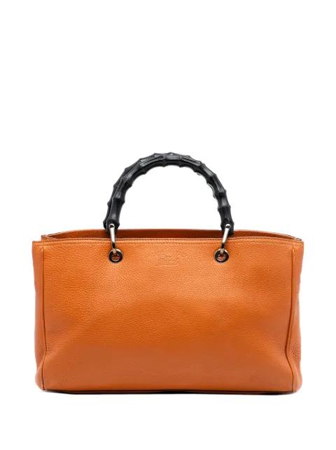 2016-2026 Medium Calfskin Bamboo Shopper satchel by GUCCI 