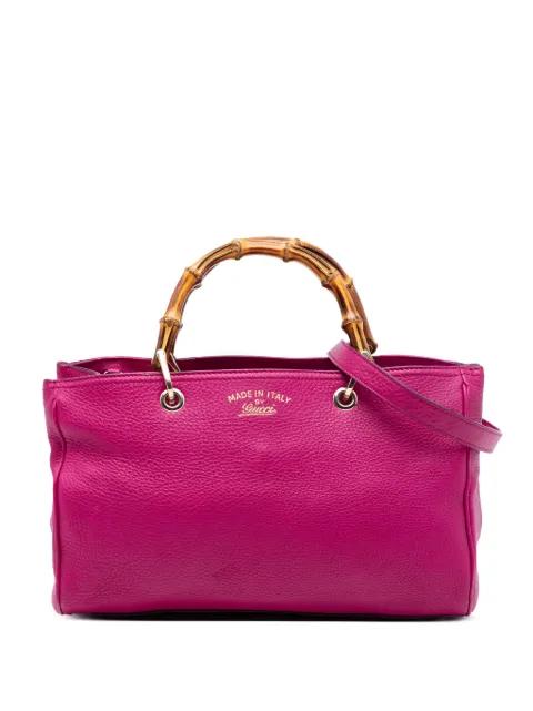 2016-2026 Medium Calfskin Bamboo Shopper satchel by GUCCI 