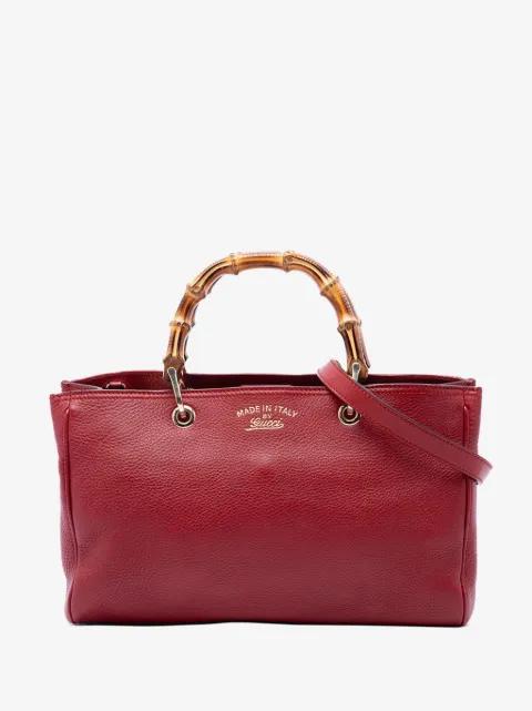2016-2026 Medium Calfskin Bamboo Shopper satchel by GUCCI 