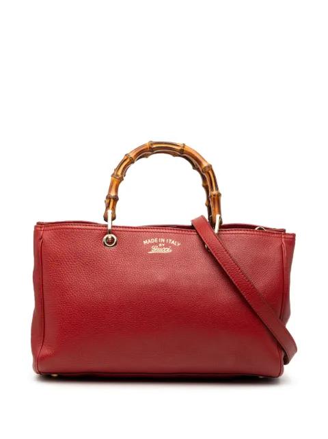 2016-2026 Medium Calfskin Bamboo Shopper satchel by GUCCI 