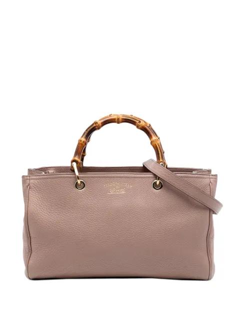 2016-2026 Medium Calfskin Bamboo Shopper satchel by GUCCI 