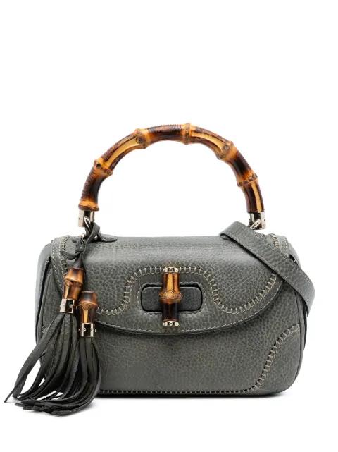 2016-2026 Medium Calfskin New Bamboo Top Handle Bag satchel by GUCCI 