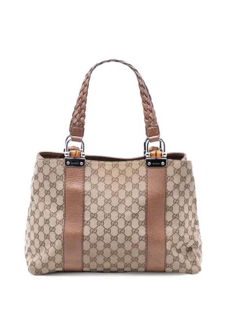 2016-2026 Medium GG Canvas Bamboo Libeccio tote bag by GUCCI 