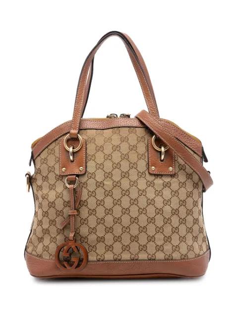 2016-2026 Medium GG Canvas Charm Dome satchel by GUCCI 