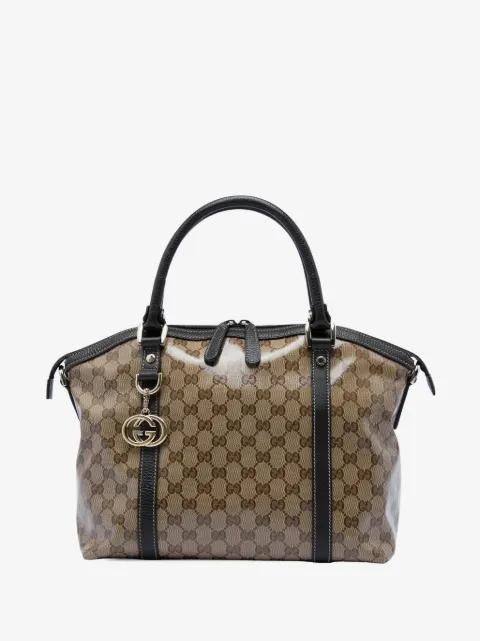 2016-2026 Medium GG Crystal Charm Dome satchel by GUCCI 