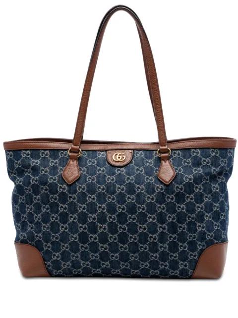 2016-2026 Medium GG Denim Ophidia tote bag by GUCCI 