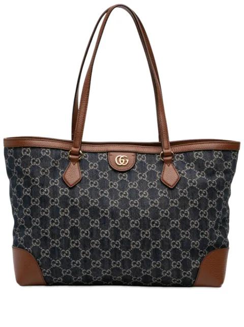 2016-2026 Medium GG Denim Ophidia tote bag by GUCCI 