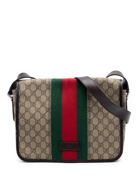 2016-2026 Medium GG Supreme Web Flap Messenger Bag crossbody bag by GUCCI 