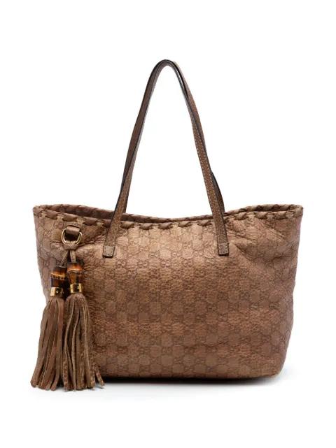 2016-2026 Medium Guccissima Bamboo Tassel tote bag by GUCCI 