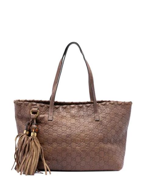 2016-2026 Medium Guccissima Bamboo Tassel tote bag by GUCCI 