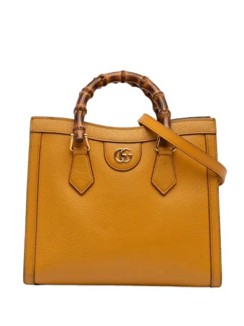 2016-2026 Medium Leather Bamboo Diana satchel by GUCCI 