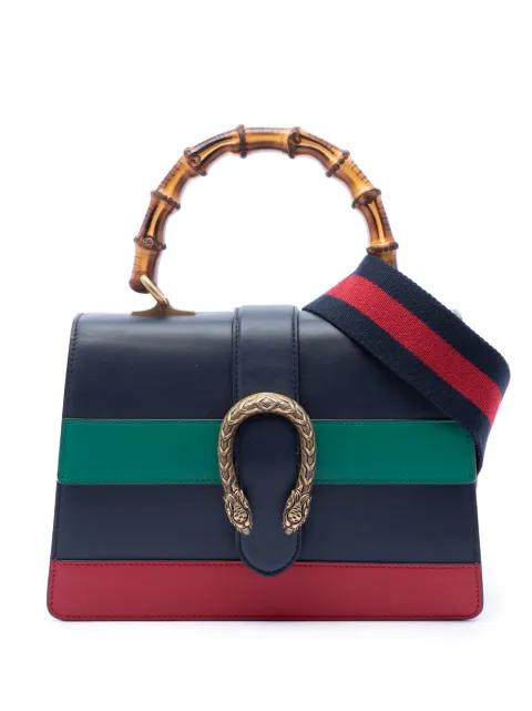 2016-2026 Medium Leather Bamboo Dionysus Web satchel by GUCCI 