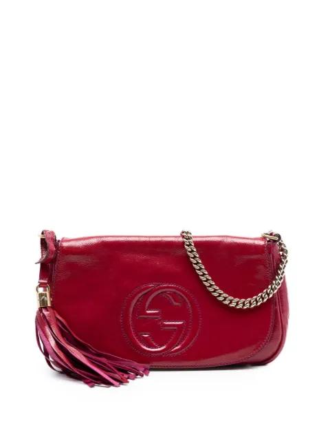 2016-2026 Medium Patent Soho Chain Flap crossbody bag by GUCCI 