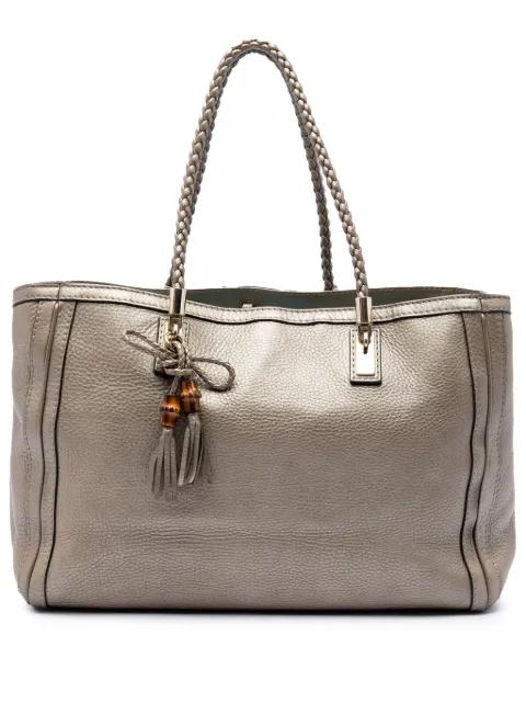 2016-2026 Metallic Grained Leather Bella tote bag by GUCCI 