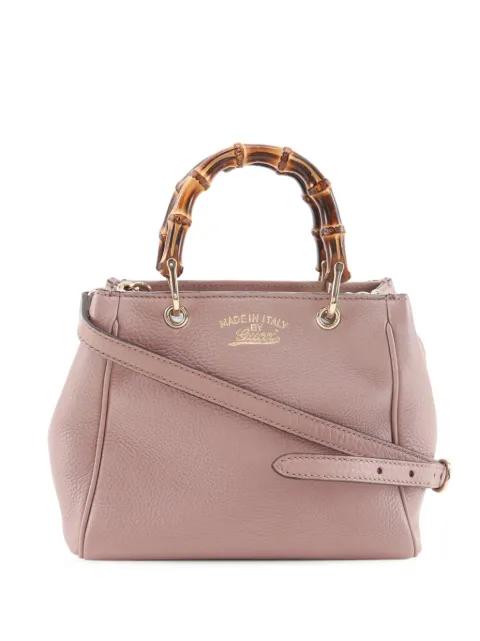 2016-2026 Mini Calfskin Bamboo Shopper satchel by GUCCI 