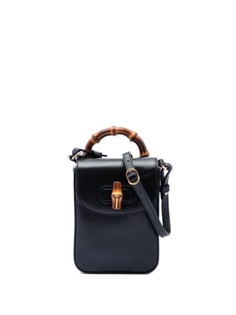 2016-2026 Mini Calfskin Bamboo Top Handle Bag satchel by GUCCI 