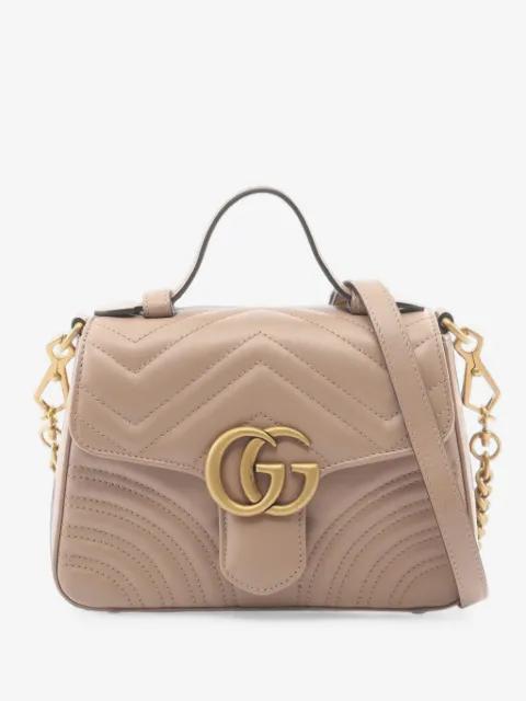 2016-2026 Mini GG Marmont Matelasse Leather Top Handle Bag satchel by GUCCI 
