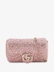 2016-2026 Mini GG Marmont Matelasse Suede Crystal Embellished crossbody bag by GUCCI 