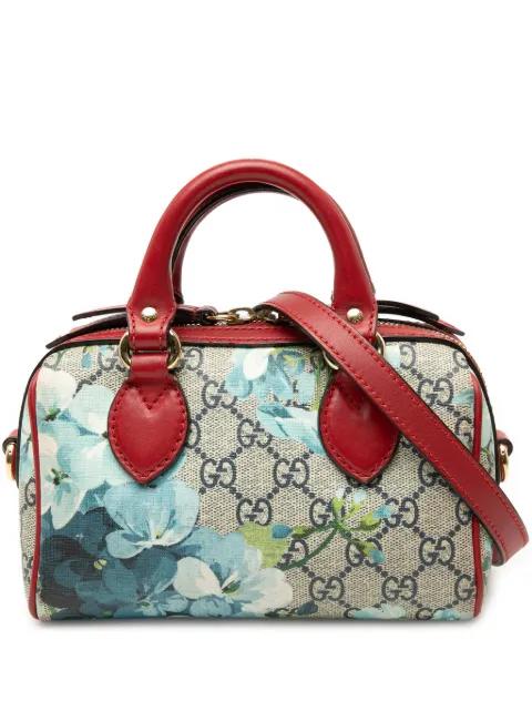 2016-2026 Mini GG Supreme Blooms Boston Bag satchel by GUCCI 