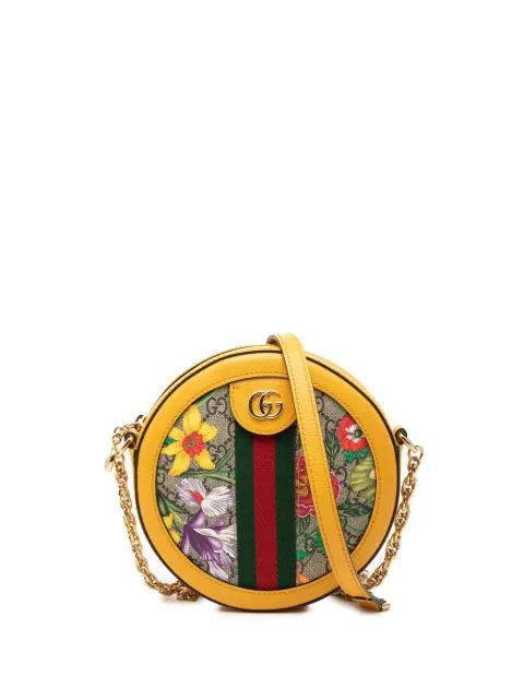 2016-2026 Mini GG Supreme Flora Ophidia Round crossbody bag by GUCCI 