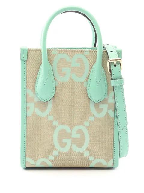 2016-2026 Mini Jumbo GG Canvas Web satchel by GUCCI 