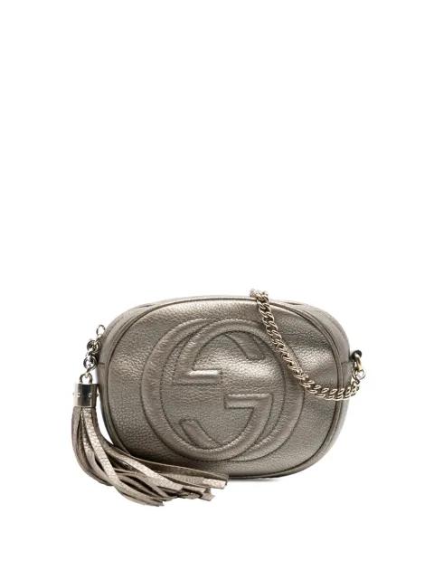 2016-2026 Mini Metallic Pebbled Calfskin Soho Chain crossbody bag by GUCCI 