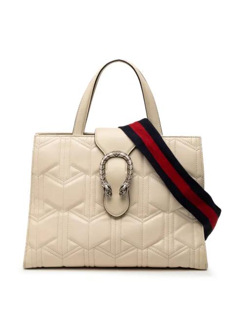 2016-2026 Quilted Leather Dionysus Web satchel by GUCCI 