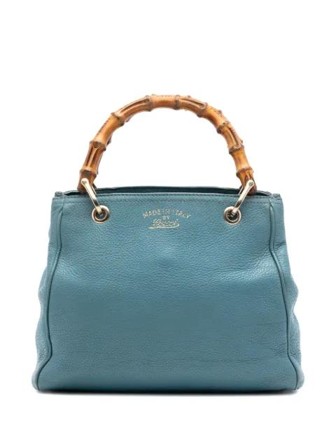 2016-2026 Small Calfskin Bamboo Shopper satchel by GUCCI 