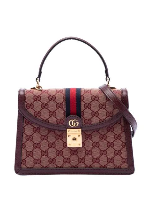 2016-2026 Small GG Canvas Web Ophidia Top Handle Flap satchel by GUCCI 