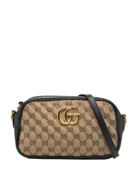 2016-2026 Small GG Marmont Matelasse GG Canvas and Leather crossbody bag by GUCCI 