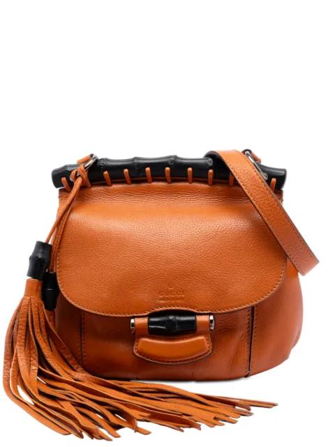 2016-2026 Small Leather Bamboo Nouveau Fringe crossbody bag by GUCCI 