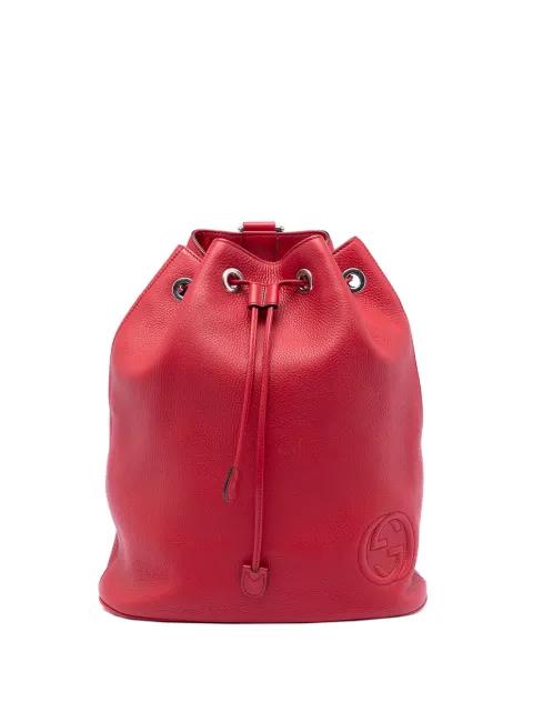 2016-2026 Small Pebbled Calfskin Soho Drawstring backpack by GUCCI 