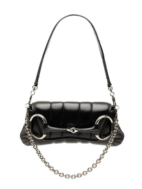 2016-2026 Small Quilted Leather Horsebit Chain satchel by GUCCI 
