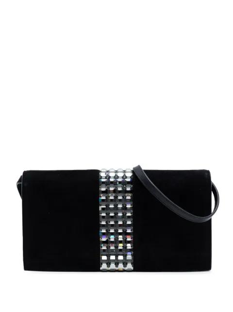 2016-2026 Suede Crystal Embellished shoulder bag by GUCCI 