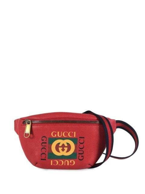 2018-2023 Logo Leather belt bag by GUCCI