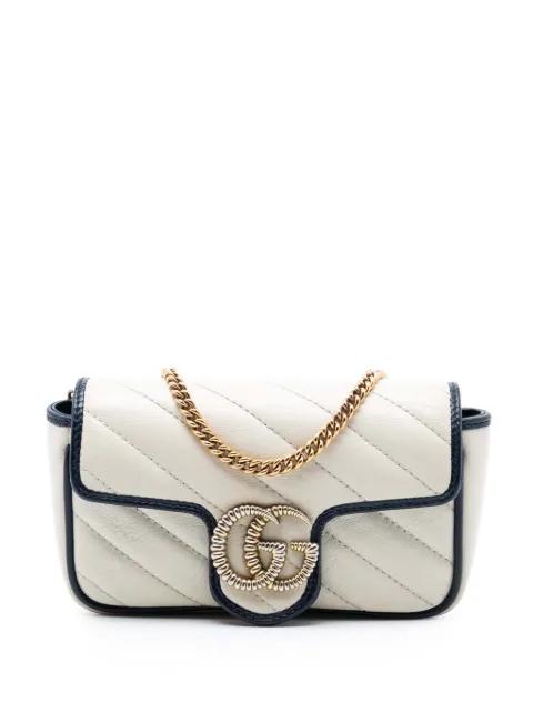 2021-2025 Super Mini GG Marmont Matelasse Leather Torchon Flap crossbody bag by GUCCI 